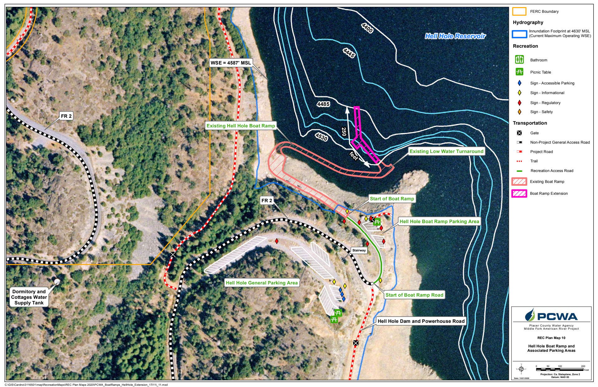 Hell Hole Boat Ramp/Parking Areas